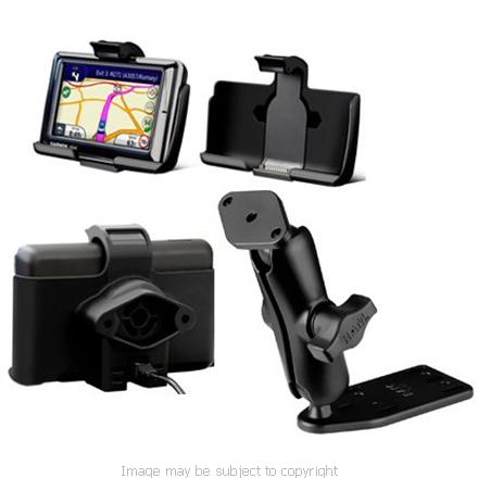RAM Off Set Brake &amp; Clutch Resivoir Mount with Cradle for Garmin Nuvi 1690 RAM-B-183-GA37 (SKU 7255)