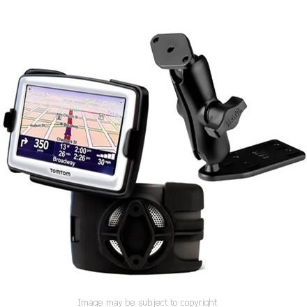 RAM Off Set Brake &amp; Clutch Resivoir Mount with Cradle for TomTom XL IQ Routes - Live - Classic - 22 series RAM-B-183-TO8 (SKU 7203)