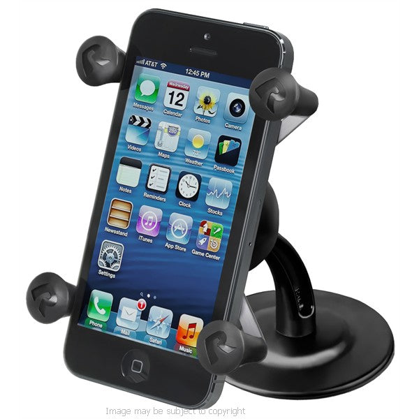 RAM X-Grip iPhone 5c Holder with RAM Lil Buddy Adhesive Mount (sku 18362)