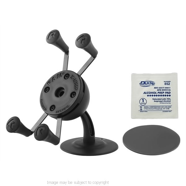 RAM X-Grip iPhone 5 Holder with RAM Lil Buddy Adhesive Mount (sku 18345)