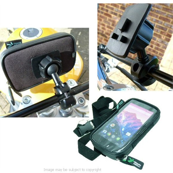 Waterproof LG Google Nexus 5 Motorcycle Rail Mount 8mm-16mm (sku 18433)