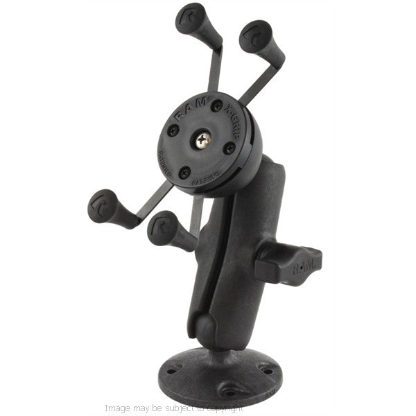 RAM X-Grip iPhone 5s Holder with Double Socket Arm and Flat Surface Mount (sku 18460)