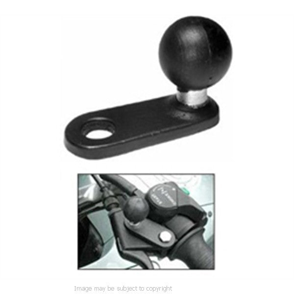 RAM iPhone 6 PLUS Custom Cradle with Diamond Base 1inch Ball, Double Socket Arm and Mirror- Pinchbolt Mount (sku 42733)