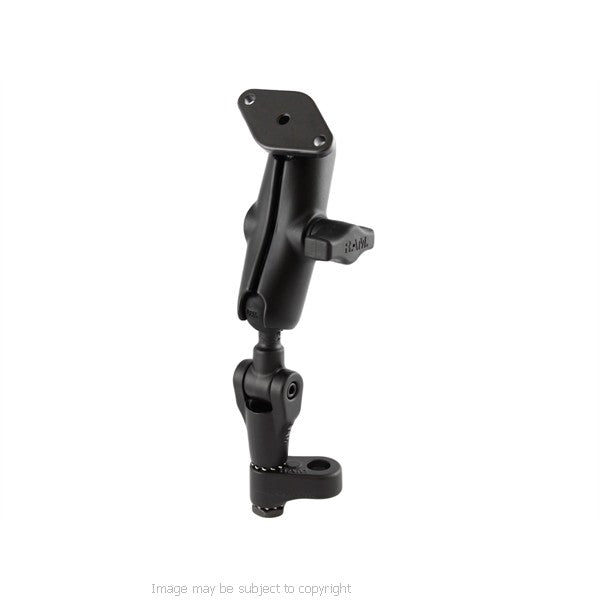 RAM iPhone 5 Custom Cradle with Diamond Base 1inch Ball, Double Socket Arm and RAM Twist and Tilt Mirror Base (sku 18480)