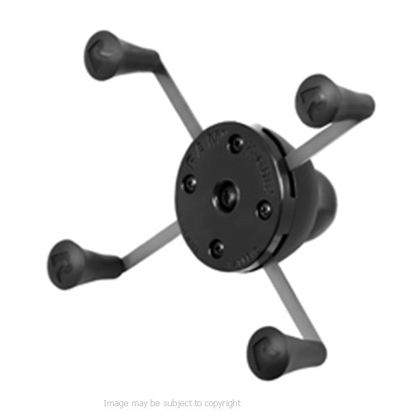 RAM Medium Tough-Clamp with Double Socket Arm &amp; Universal X-Grip IV Large Phone-Phablet Holder. (sku 18487)