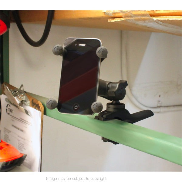 RAM Universal Medium Tough-Clamp with a 1inch Diameter Rubber Ball. (sku 18492)