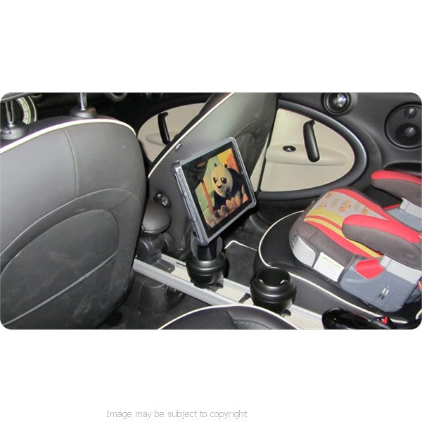 RAM Tab-Tite Cradle with Flex Arm Cup Holder Mount for iPad 4, 3, 2, &amp; 1. (sku 18536)