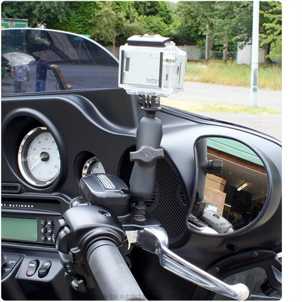 RAP-B-379-HA1U RAM Harley-Davidson Mirror Post Base Mount (sku 18554)