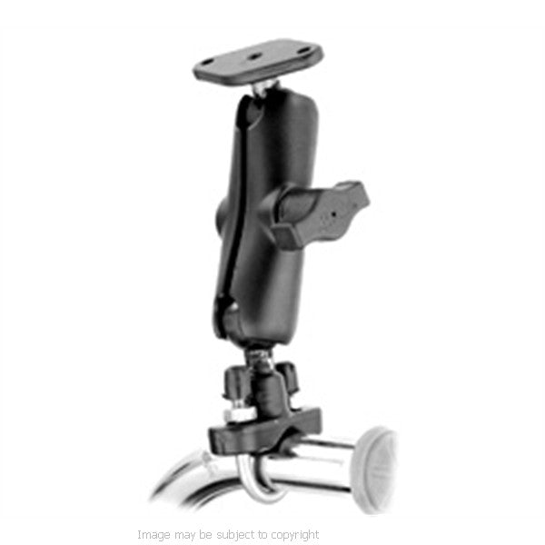 RAM SPOT IS GPS Holder with U-Bolt Mount, Double Socket Arm &amp; Diamond Base. (sku 18564)