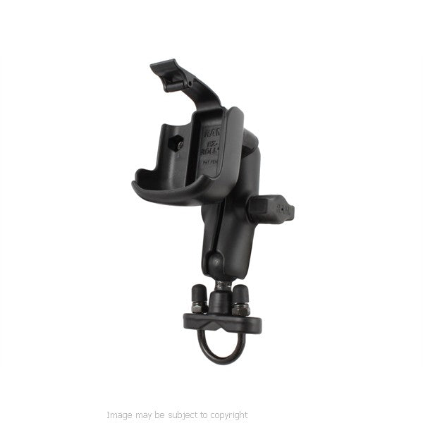 RAM SPOT Connect GPS Holder with U-Bolt Mount, Double Socket Arm &amp; Diamond Base. (sku 18565)