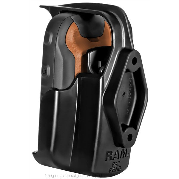 RAM Garmin eTrex 10, 20, 30 Holder with U-Bolt Mount, Double Socket Arm &amp; Diamond Base. (sku 18576)