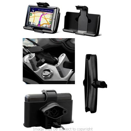 RAM Handlebar Clamp Mount RAM-B-186-GA37 with LONG 5inch arm &amp; Garmin Nuvi 1690 cradle (SKU 7256)