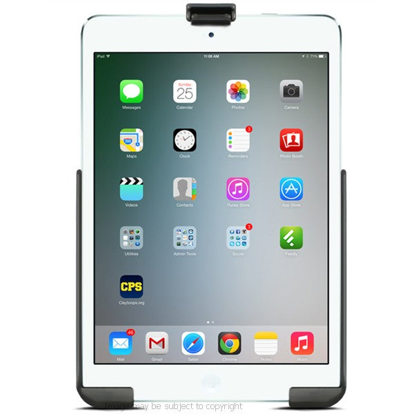 RAM EZ-ROLL'R Cradle for Apple iPad mini WITHOUT CASE, SKIN OR SLEEVE. (sku 18647)