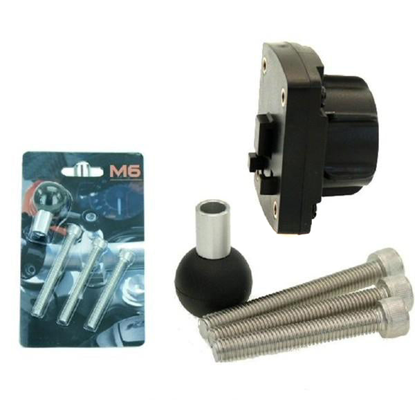 Motorcycle Handlebar Top Clamp M10 Mount fits Interphone Cases - Holders (sku 33090)