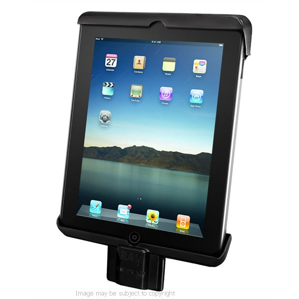 RAM TAB-LOCK Cradle for Apple iPad 2 WITHOUT CASE, SKIN OR SLEEVE. (sku 19009)