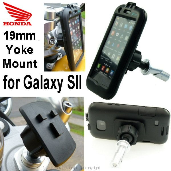 Honda CBR900R Fireblade 1994 Waterproof Samsung Galaxy S2 i9100 Motorcycle Mount 19mm (sku 14015)