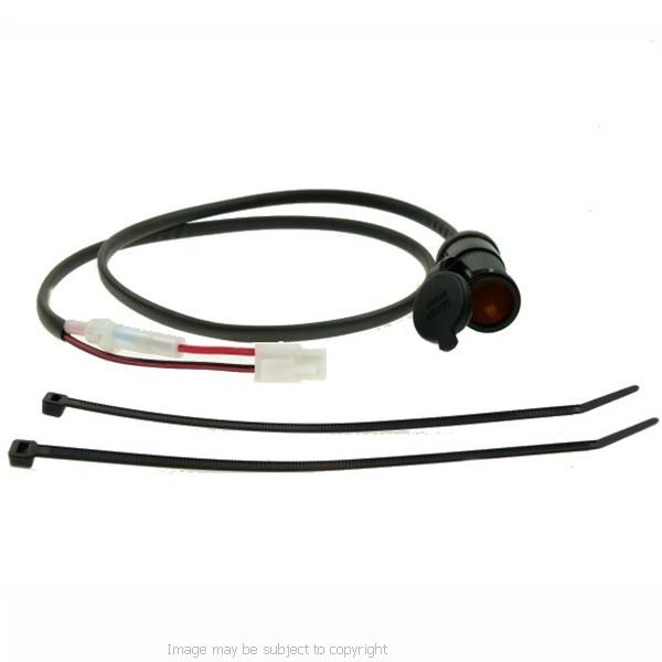 1 Metre 12V Inline Motorcycle Power Socket Cable (sku 8810) - BuyBits Ltd UK