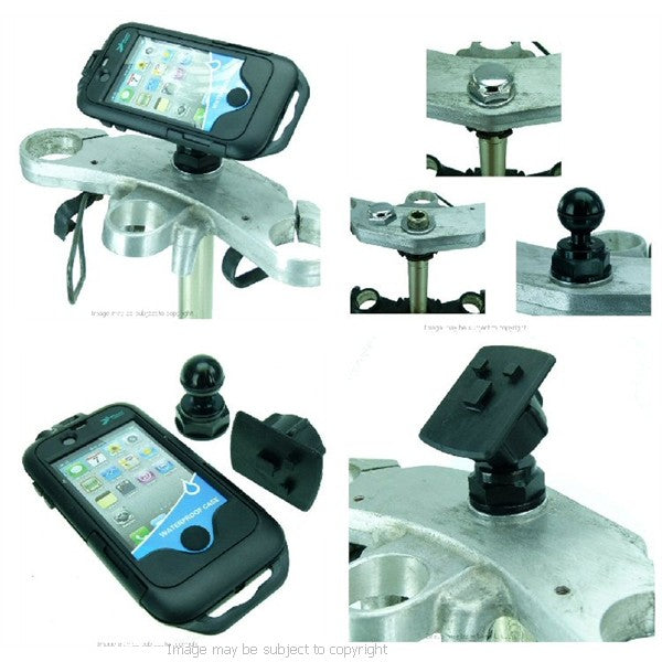 iPhone 4 Tough Case Motorcycle Yoke Nut Cap Mount 20 (sku 16683)