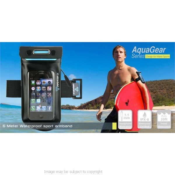Armor-x AquaGear IPX8 100%* Waterproof Sports Music Armband for Galaxy S4 (sku 17032)