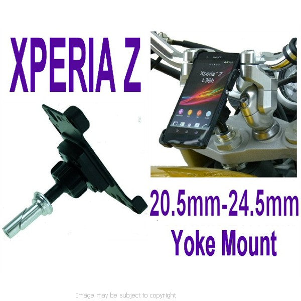 XPERIA Z Motorcycle Yoke Mount 20.5mm-24.5mm (sku 16591)