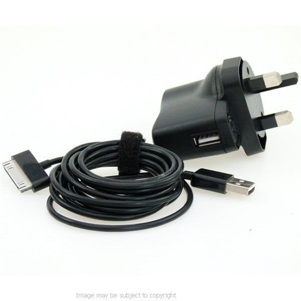 Extra Long 2m UK Mains Power Charging Download Cable for the Apple iPhone 4s (sku 13558)