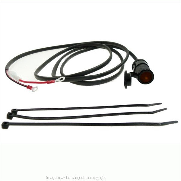 Direct to Battery 1.5 Metre 12V Inline Motorcycle Power Socket Cable (sku 8808)