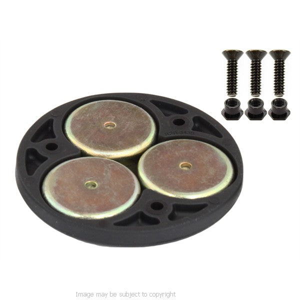 RAM 2.5inch DIAMETER TRIPLE MAGNETIC BASE ADAPTER. RAP-339U (SKU 3864)