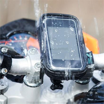 Motorcycle, Motorbike, Bicycle, Bike Handlebar Mount for with Waterproof Case Mobile Phone or SmartPhones 125mm x 65mm (SKU 8194)