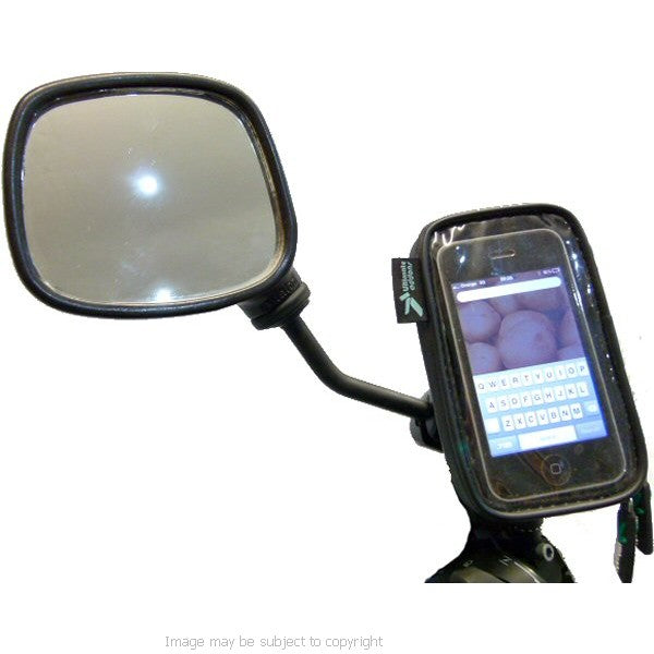 Waterproof iPhone 5 Motorcycle Mirror Mount (sku 15114)