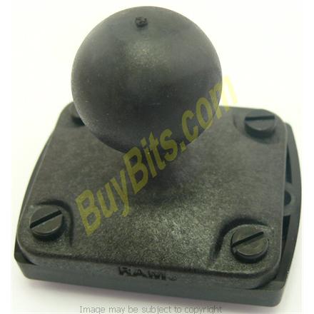 Herbert Richter 4 lugg mounting system on a RAM 1inch Ball mounting fixture for use with RAM Motorcycle Mounts (sku 7283)