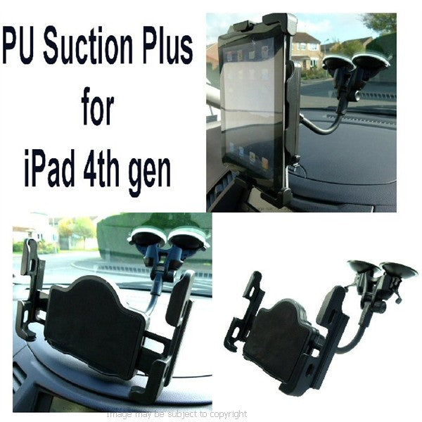 Apple iPad Air Dual Sucker PLUS Deluxe Car Mount  (sku 18301)