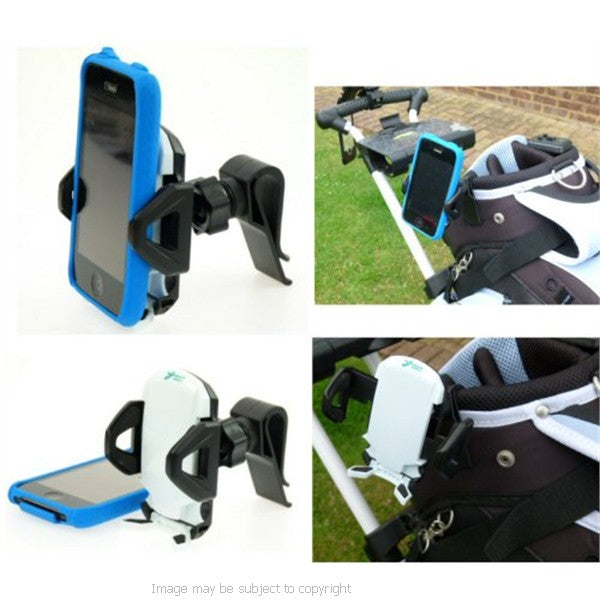 Golf Bag Clip Phone Mount fits the Apple iPhone 4 Smartphones (sku 10091)