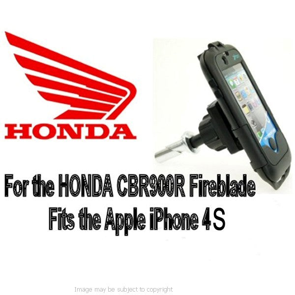 Honda CBR900R Fireblade 1994 19mm Central Fork Stem Yoke Motorcycle Mount &amp; Waterproof TOUGH Case for the Apple iPhone 4S (sku 13436)