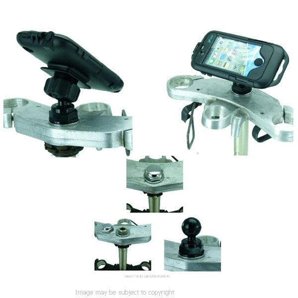 iPhone 4S Tough Case Motorcycle Yoke Nut Cap Mount 50 (sku 16680)