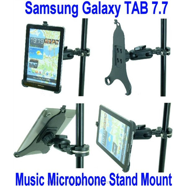Secure Galaxy Tab 7.7 Music Microphone Stand Mount Holder (sku 16032)