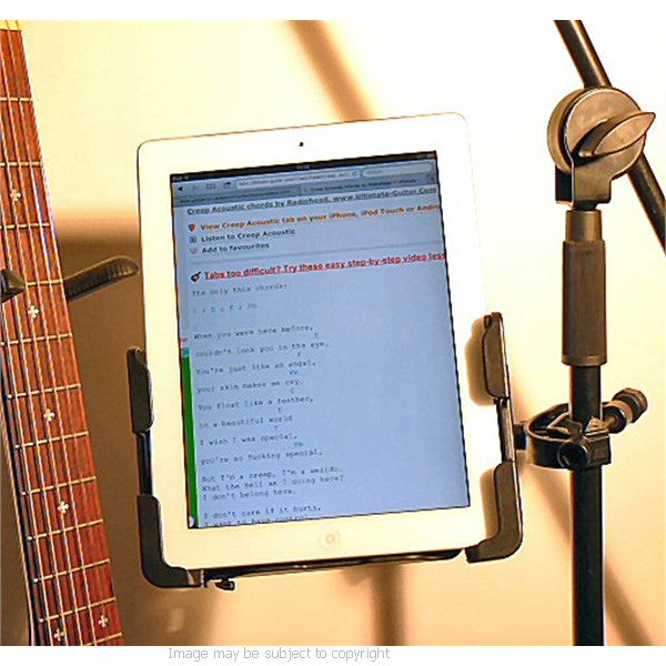 Deluxe Music Microphone Stand iPad 3 Holder (sku 14068)