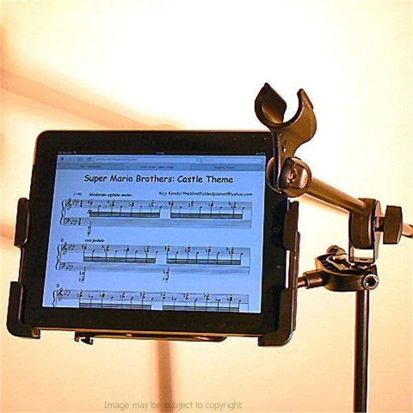 Deluxe Music Microphone Stand iPad Holder (sku 14022)