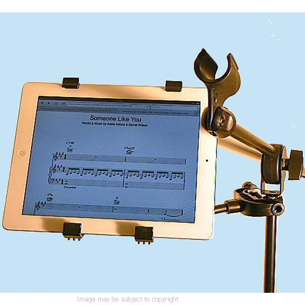 Music Microphone Stand iPad 3 Holder (sku 14067)