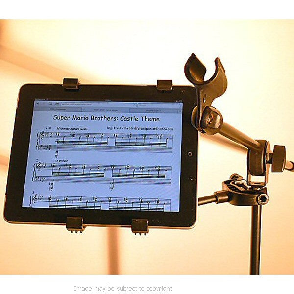 Music Microphone Stand Amazon Kindle Fire Holder (sku 14121)