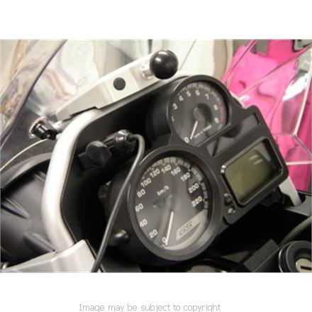 MIGSEL GPS-R-1200GS-2008 Custom Made BMW R1200GS &amp; ADVENTURE 2008 GPS SatNav Mount with RAM-B-236 Ball (SKU 5952)