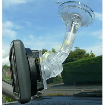 CLEAR ICE ARM with SWIVEL NECK and EASY-PORT HOLDER for the TOMTOM XXL IQ ROUTES (SKU 5889)