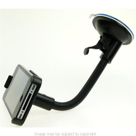 Ultimate Addons Flexible Goose Neck Windscreen Suction Cup Mount with Dedicated Apple iPhone 4 Holder (sku 7647)