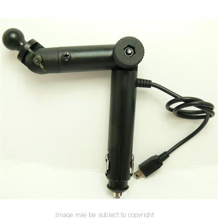 ARKON POWERED GARMIN NUVI or STREETPILOT 17mm BALL MOUNT for use with existing original cradle (SKU 6229)