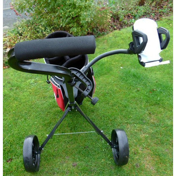Flexible Golf Trolley Clamp Mount for the Skycaddie SGX (sku 13872)