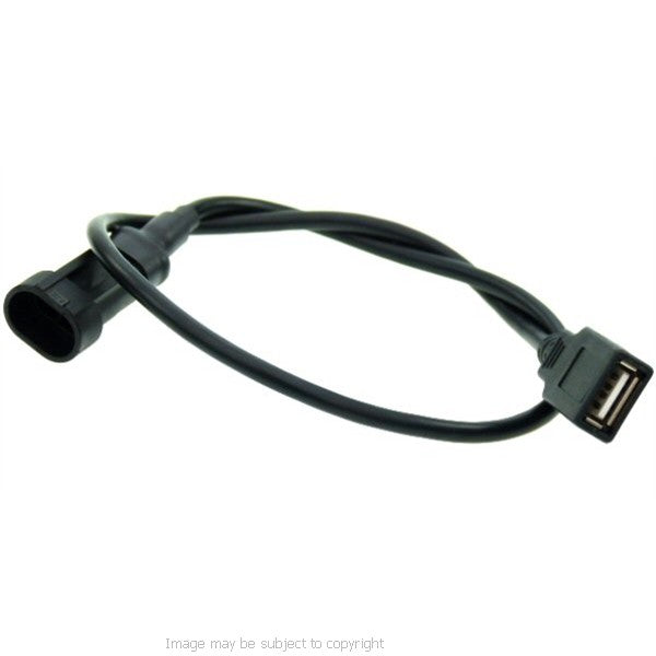 USB Direct to Battery Hard Wire Motorcycle Charging Cable (SKU 14260)