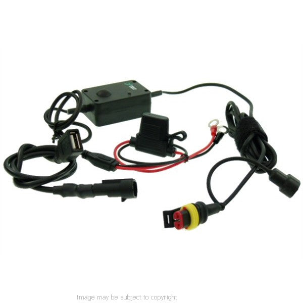USB Direct to Battery Hard Wire Motorcycle Charging Cable (SKU 14260)