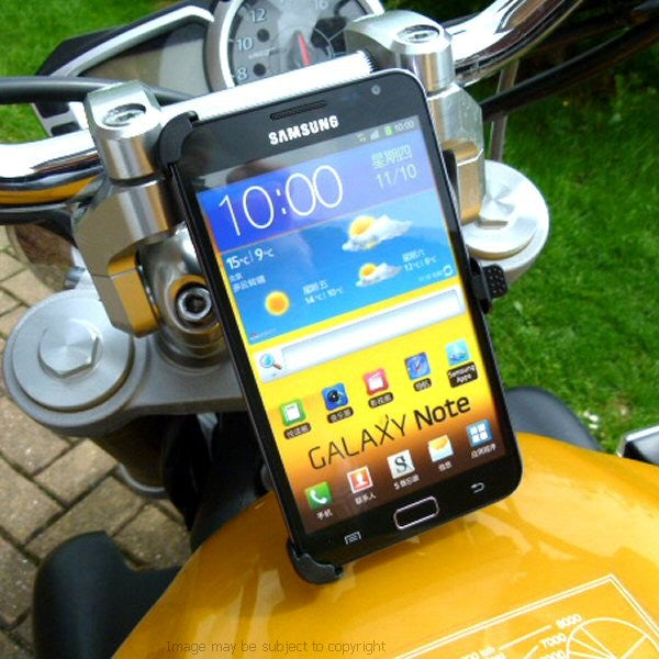 Galaxy Note 19mm Central Fork Stem Yoke Sports Motorcycle Mount (sku 14437)