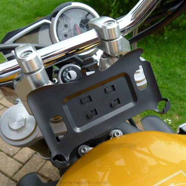 Galaxy Note 19mm Central Fork Stem Yoke Sports Motorcycle Mount (sku 14437)