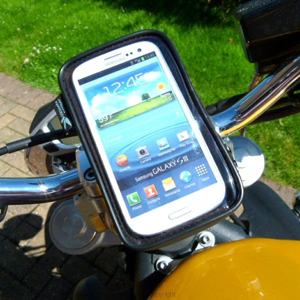 Easy Fit Waterproof Galaxy S3 GT-i9300 Motorcycle Mount (sku 14659)