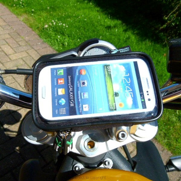 Easy Fit Waterproof Galaxy S4 GT-i9500 Motorcycle Mount (sku 16796)
